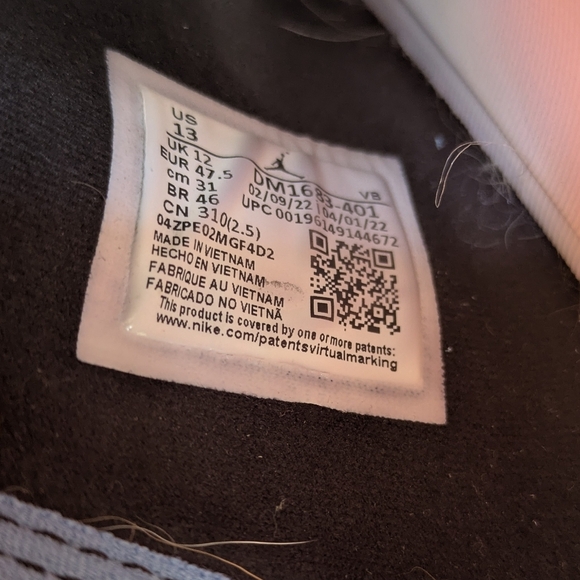 Jordan Super Play Slide Sandal size 13 White and ceil blue Engineered 23 DM - Picture 6 of 9